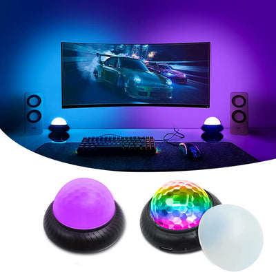 Gamer LED Lights Gamer Gifts Room Decor, Gaming Lights Multiple Colors 2-In-1 Effect for Gaming Setup 2 Packs/Set