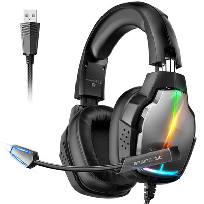 Gaming Headset for Pc-Wired Headphones with Microphone-7.1 
